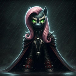 Size: 1024x1024 | Tagged: safe, generator:nightcafe ai, imported from twibooru, fluttershy, ai content, ai generated, crossover, image, needs more jpeg, spawn