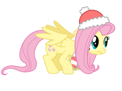 Size: 5333x4000 | Tagged: safe, artist:nedemai, imported from derpibooru, fluttershy, pegasus, pony, beanie, clothes, cute, female, hat, mare, partially open wings, scarf, simple background, solo, transparent background, vector, wings