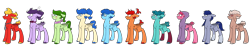 Size: 6000x1080 | Tagged: safe, artist:fuckomcfuck, imported from derpibooru, oc, oc only, oc:doodles, pegasus, pony, anger (inside out), anxiety (inside out), disgust (inside out), embarrassment (inside out), ennui (inside out), envy (inside out), fear (inside out), inside out, joy (inside out), nostalgia (inside out), sadness (inside out), simple background, transparent background