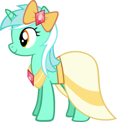 Size: 2863x2982 | Tagged: safe, artist:skalolaz, imported from derpibooru, lyra heartstrings, pony, unicorn, make new friends but keep discord, clothes, cute, dress, female, gala dress, horn, lyrabetes, mare, my little pony, outfit catalog, simple background, smiling, solo, transparent background, vector