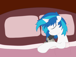 Size: 800x600 | Tagged: safe, imported from derpibooru, dj pon-3, octavia melody, vinyl scratch, pony, unicorn, crush plush, doll, eyes closed, female, horn, implied lesbian, implied scratchtavia, implied shipping, pillow, plushie, sleeping, solo, toy