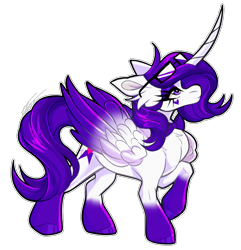 Size: 2232x2319 | Tagged: safe, artist:inspiredpixels, imported from derpibooru, oc, oc only, oc:violet sparkle, alicorn, pony, colored wings, female, glasses, mare, simple background, solo, transparent background, two toned wings, wings