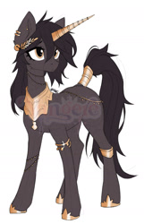 Size: 1280x1992 | Tagged: safe, artist:yangere, imported from derpibooru, oc, unnamed oc, unicorn, female, full body, horn, jewelry, tail, tail wrap, watermark