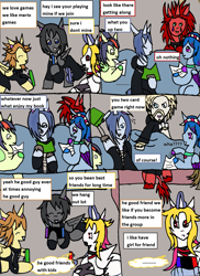 Size: 1535x2104 | Tagged: safe, imported from derpibooru, oc, earth pony, pegasus, pony, undead, unicorn, vampire, vampony, axel, comic, comic page, horn, kingdom hearts, luxord, organization xiii, roxas, tumblr, xion, zexion