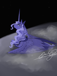 Size: 1800x2400 | Tagged: safe, artist:emilychristman, imported from derpibooru, princess luna, pony, solo