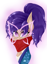 Size: 2140x2940 | Tagged: safe, artist:krymak, imported from derpibooru, pony, marvel rivals, psylocke, simple background