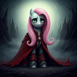 Size: 1024x1024 | Tagged: safe, generator:nightcafe ai, imported from twibooru, fluttershy, ai content, ai generated, crossover, generator:google imagen 3.0, image, needs more jpeg, spawn