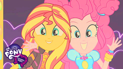 Size: 1280x720 | Tagged: safe, artist:natesavestheday, imported from derpibooru, pinkie pie, sunset shimmer, human, equestria girls, duo, duo female, female