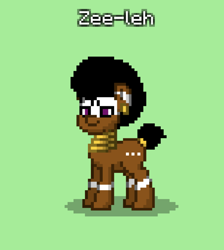 Size: 606x677 | Tagged: safe, imported from derpibooru, oc, pony, pony town, aesthetic, afro, colt, foal, jewelry, male, solo, zee-leh