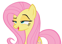 Size: 1378x982 | Tagged: safe, edit, edited screencap, imported from derpibooru, screencap, fluttershy, pegasus, pony, simple background, smug, transparent background