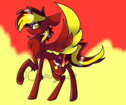 Size: 1024x854 | Tagged: safe, artist:beeshoneymiik, imported from derpibooru, oc, pegasus, pony, male, solo, stallion