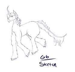 Size: 3962x3776 | Tagged: safe, artist:earth.loser, imported from derpibooru, oc, oc:silver swirl, classical unicorn, unicorn, cloven hooves, curly mane, curly tail, eyelashes, g6, g6:the new stars, generation prediction, horn, lashes, lashes on male, leonine tail, nudity, prediction, realistic, sheath, smiling, tail, unshorn fetlocks