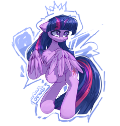 Size: 3943x4118 | Tagged: safe, artist:jfrxd, imported from derpibooru, twilight sparkle, alicorn, pony, unicorn, horn, solo, twilight sparkle (alicorn)