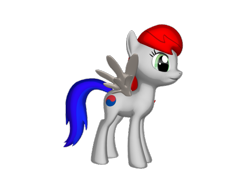 Size: 577x433 | Tagged: safe, artist:ramirocalderoniv, imported from derpibooru, pony, 3d, nation ponies, ponified, solo, south korea