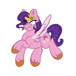 Size: 2048x2048 | Tagged: safe, artist:cupute, imported from derpibooru, pipp petals, pegasus, adorapipp, angry, chonk, chubbie, chubby, clothes, colored hooves, colored wings, cute, ear fluff, eyes open, female, flying, g5, hooves, jewelry, looking down, pink body, pipp is short, pippamena, png, purple mane, raised hoof, regalia, royal, royalty, scowl, simple background, solo, solo female, solo focus, solo mare, transparent background, unshorn fetlocks, wavy hair, wavy mane, wings