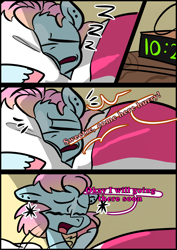 Size: 1240x1754 | Tagged: safe, artist:jully-park, imported from derpibooru, oc, oc only, oc:charlotte parker, earth pony, pony, comic:how i meet my chaotic friends, comic, sleeping