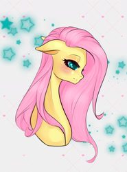 Size: 1452x1959 | Tagged: safe, artist:kurppi, imported from derpibooru, fluttershy, pegasus, pony, bust, portrait, solo