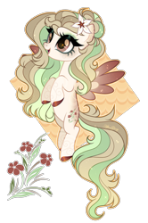 Size: 2304x3462 | Tagged: safe, artist:afterglory, imported from derpibooru, oc, oc only, pegasus, pony, colored wings, female, flower, flower in hair, gradient wings, mare, simple background, solo, transparent background, wings