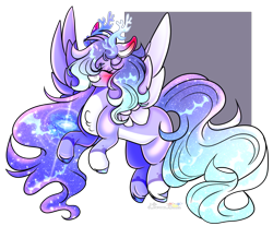 Size: 1236x1023 | Tagged: safe, artist:legendaryshadee, imported from derpibooru, oc, oc only, oc:frosted galaxy, pegasus, pony, blushing, female, mare, simple background, solo, transparent background