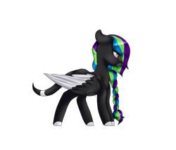 Size: 2000x1700 | Tagged: safe, artist:fae-core, imported from derpibooru, oc, oc only, pegasus, pony, colored wings, female, mare, simple background, solo, transparent background, two toned wings, wings