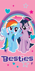 Size: 1984x3969 | Tagged: safe, imported from derpibooru, rainbow dash, twilight sparkle, alicorn, pegasus, best friends, duo, duo female, female, lesbian, official, png, shipping, smiling, spread wings, stock vector, twidash, twilight sparkle (alicorn), wings