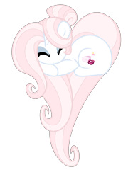 Size: 2048x2732 | Tagged: safe, artist:mommymidday, imported from derpibooru, oc, oc only, oc:mommy midday, unicorn, eyes closed, eyeshadow, hair bun, heart pony, horn, long hair, makeup, pink hair, simple background, solo, transparent background, white coat