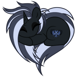 Size: 2048x2048 | Tagged: safe, artist:mistress midnight, imported from derpibooru, oc, oc only, oc:mistress, pony, unicorn, eyeliner, eyeshadow, heart pony, horn, makeup, mohawk, solo, two toned mane