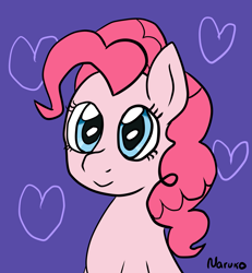 Size: 1773x1920 | Tagged: safe, artist:wrath-marionphauna, imported from derpibooru, pinkie pie, heart, smiling, solo