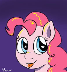 Size: 2327x2520 | Tagged: safe, artist:wrath-marionphauna, imported from derpibooru, pinkie pie, :p, solo, starry eyes, tongue out, wingding eyes