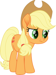 Size: 3000x4046 | Tagged: safe, artist:cloudy glow, imported from derpibooru, applejack, earth pony, pony, applejack's hat, cowboy hat, hat, movie accurate, simple background, solo, transparent background, vector