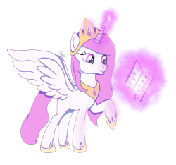 Size: 1940x1818 | Tagged: safe, artist:nnaly, imported from derpibooru, princess celestia, alicorn, pony, blank flank, crown, female, glowing, glowing horn, hoof shoes, horn, jewelry, levitation, magic, magic aura, mare, peytral, pink-mane celestia, princess shoes, raised hoof, regalia, simple background, solo, spread wings, telekinesis, transparent background, wings, young celestia, younger