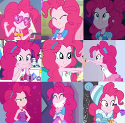 Size: 713x705 | Tagged: safe, imported from derpibooru, pinkie pie, human, equestria girls, collage, female, solo