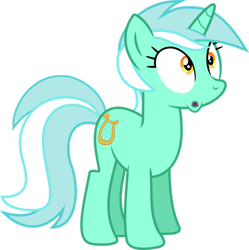 Size: 1280x1287 | Tagged: safe, artist:geometrymathalgebra, imported from derpibooru, lyra heartstrings, pony, unicorn, swarm of the century, .svg available, :o, female, horn, mare, my little pony, open mouth, simple background, solo, transparent background, vector