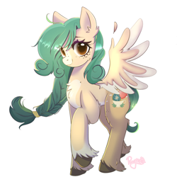 Size: 2160x2160 | Tagged: safe, artist:ponywaifu, imported from derpibooru, oc, pegasus, commission, female, mare, pegasus oc, solo, wings