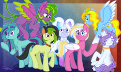 Size: 5000x3000 | Tagged: safe, artist:lunar_plague, imported from derpibooru, oc, oc only, earth pony, original species, pegasus, pony, unicorn, horn