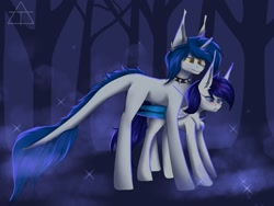 Size: 2048x1536 | Tagged: safe, artist:shinech9, oc, oc only, pony, blushing, female, male, mare, stallion, standing over