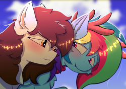 Size: 3457x2445 | Tagged: safe, artist:skylarty, imported from derpibooru, oc, oc only, oc:dashery, earth pony, pegasus, pony, commission, holiday, icon, not rainbow dash, pegasus oc, valentine's day, wings