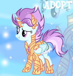 Size: 1280x1317 | Tagged: safe, artist:vi45, imported from derpibooru, oc, alicorn, pony, armor, female, mare, solo