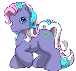 Size: 1024x959 | Tagged: safe, artist:anscathmarcach, artist:collegeman1998, imported from derpibooru, razzaroo, earth pony, pony, chonk, cute, female, g3, mare, raised hoof, razzabetes, simple background, smiling, solo, transparent background