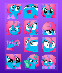 Size: 850x1000 | Tagged: safe, artist:sunamoonmlp, derpibooru exclusive, imported from derpibooru, oc, oc only, oc:salty seagrass, pony, unicorn, commission, cute, emoji, emotes, female, horn, mare