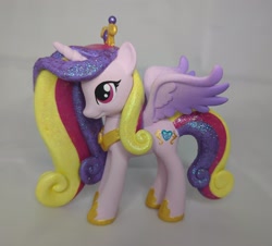 Size: 2821x2555 | Tagged: safe, artist:sanadaookmai, imported from derpibooru, princess cadance, alicorn, pony, craft, customized toy, irl, molded hair, photo, solo, sparkles, sparkly mane, sparkly tail, tail, toy