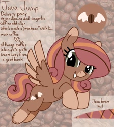 Size: 1284x1430 | Tagged: safe, artist:edgelordhedgelord, imported from derpibooru, oc, oc only, oc:java jump, pegasus, pony, female, mare, solo