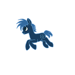 Size: 1024x1024 | Tagged: safe, imported from derpibooru, star hunter, earth pony, male, race swap, simple background, solo, stallion, white background, wingless