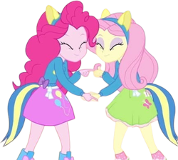 Size: 2813x2520 | Tagged: safe, edit, edited screencap, editor:mrtoonlover83, imported from derpibooru, screencap, fluttershy, pinkie pie, equestria girls, background removed, duo, duo female, female, not a vector