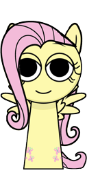 Size: 720x1422 | Tagged: source needed, safe, imported from derpibooru, fluttershy, background removed, simple background, smiling, sprunki, sprunkified, transparent background, wings