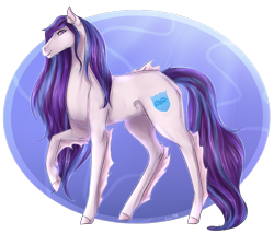 Size: 2099x1800 | Tagged: safe, artist:lou1911, imported from derpibooru, oc, oc:sapphire shield, earth pony, pony, female, mare, raised hoof, solo