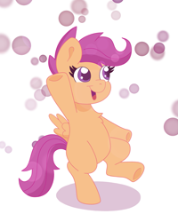 Size: 1943x2425 | Tagged: safe, artist:sparkly-retsuko, imported from derpibooru, scootaloo, pony, bipedal, solo