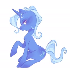 Size: 1922x1929 | Tagged: safe, artist:holidaye, imported from derpibooru, trixie, pony, simple background, solo, white background