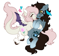 Size: 1266x1210 | Tagged: safe, artist:kazmuun, imported from derpibooru, oc, oc only, draconequus, pegasus, pony, female, mare, simple background, transparent background