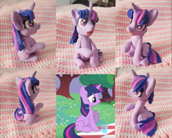 Size: 880x703 | Tagged: safe, imported from derpibooru, twilight sparkle, pony, unicorn, clay, craft, crochet, horn, purple eyes, raised hoof, sculpey, sculpture, solo, twilight sparkle (unicorn)